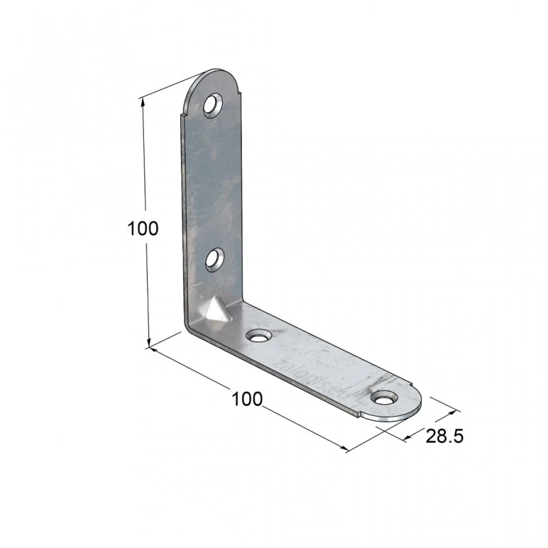 ΓΩΝΙΑ 100x100x28 / ΓΑΛΒΑΝΙΖΕ ΜΕΤΑΛΛΙΚΕΣ ΓΩΝΙΕΣ ΕΠΙΠΛΩΝ